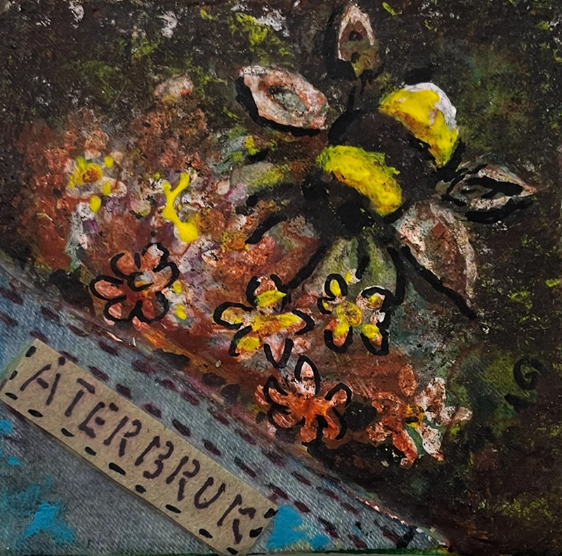 bildkonst med  återbruk tavla nr 24