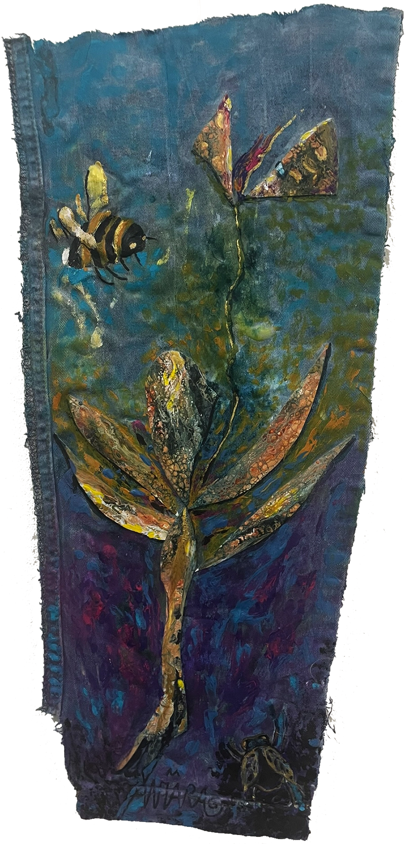 bildkonst med  återbruk tavla nr 25