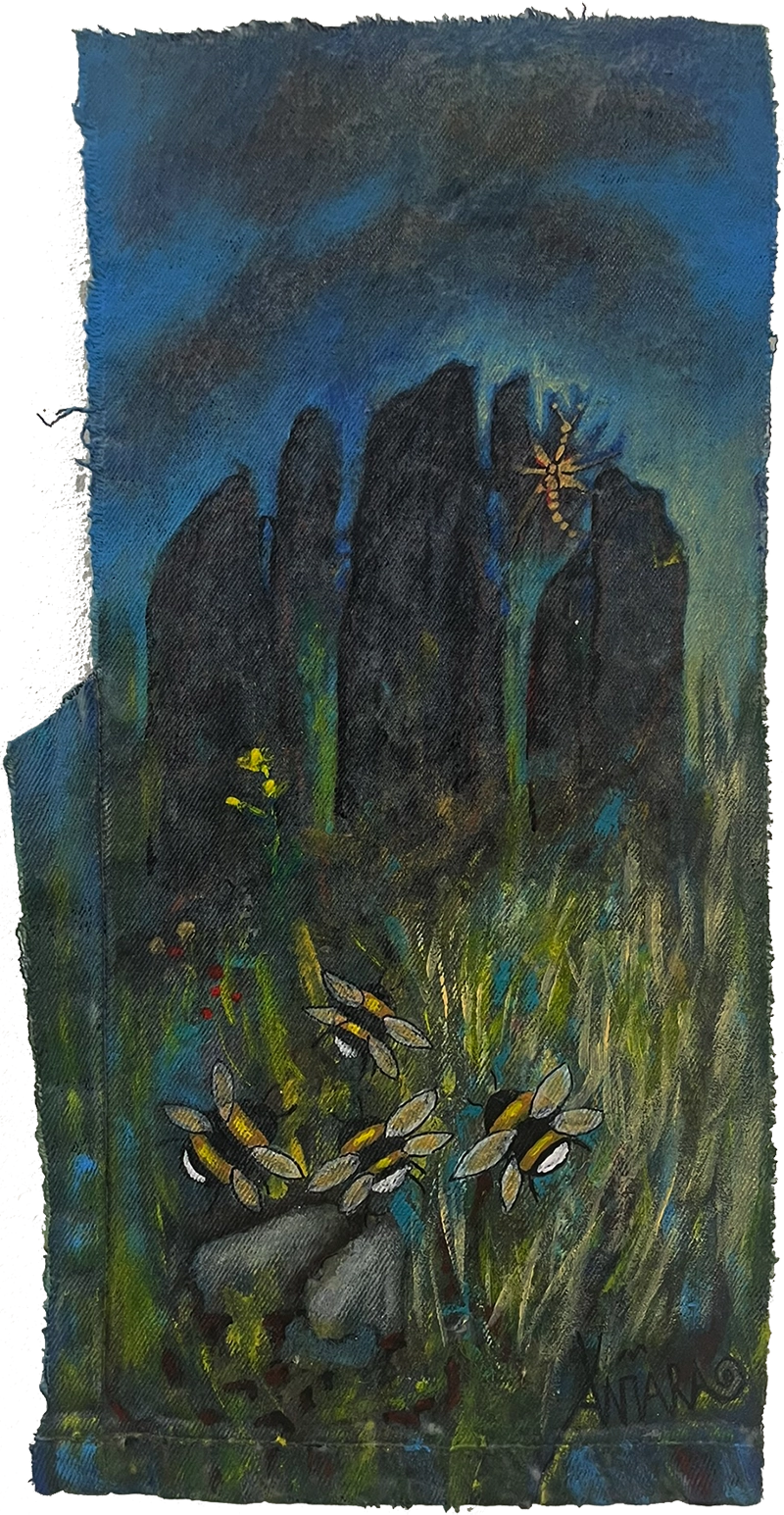 bildkonst med  återbruk tavla nr 34