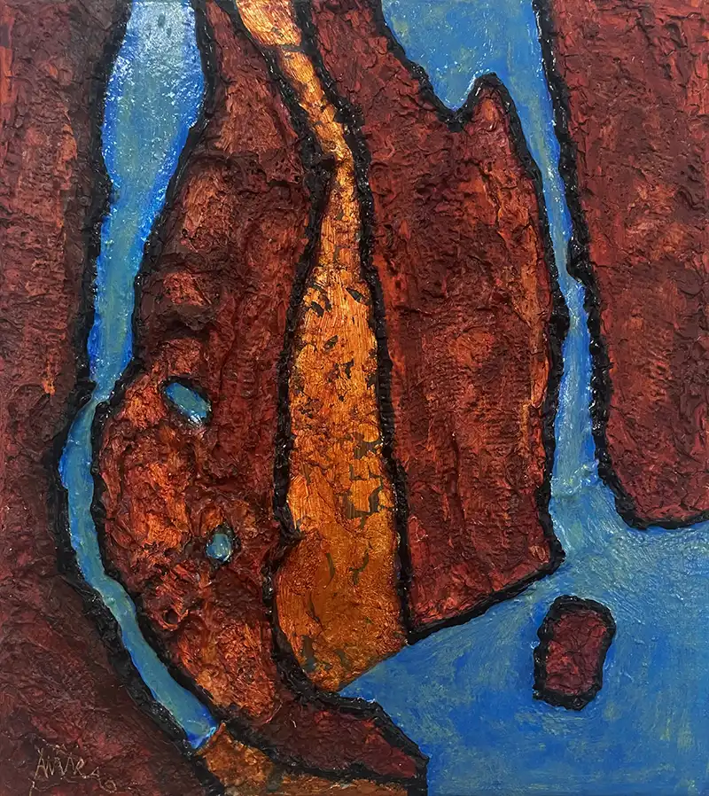 Fönster när livet händer mixed media