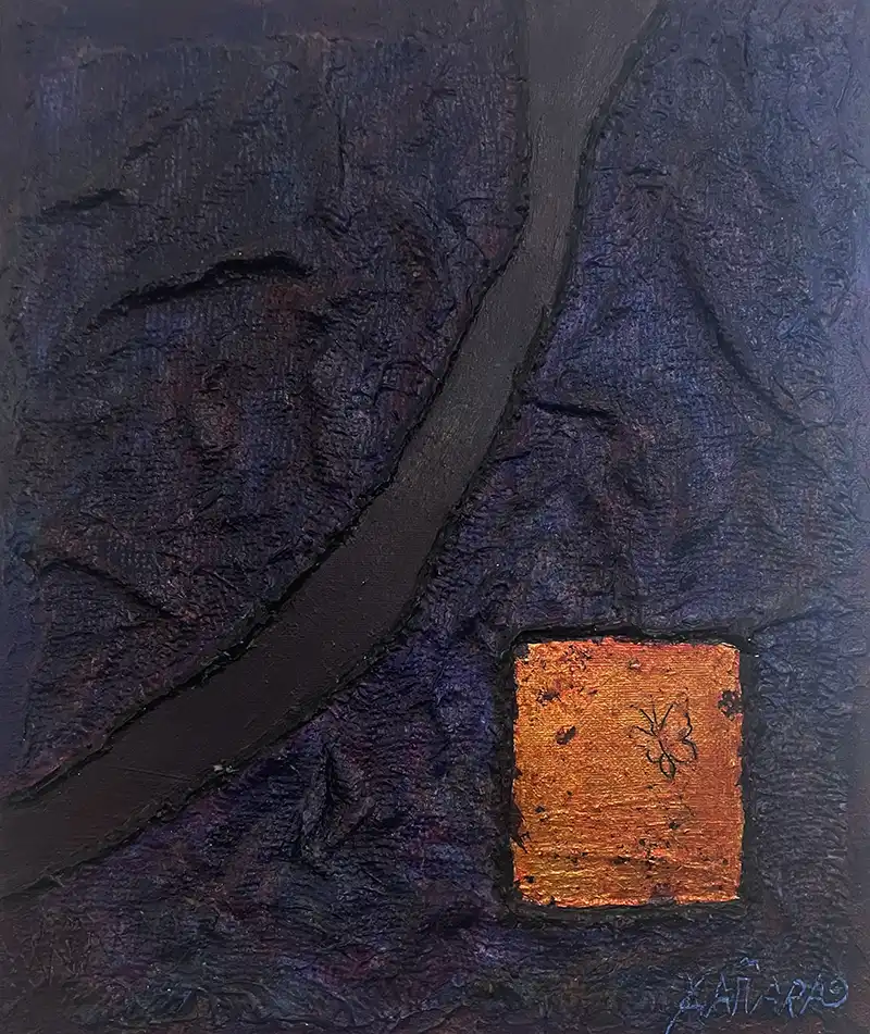 Fönster när livet händer mixed media