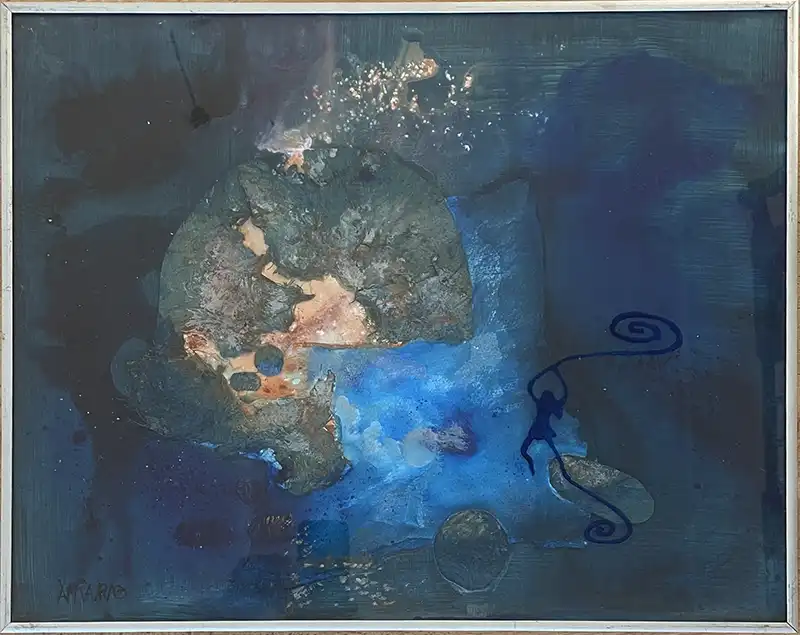 Plan B 90-tal inkl. glas och ram